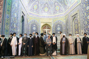 مراسم چهلمین شب درگذشت آیت الله العظمی سید محمدسعید حکیم در قم‎
