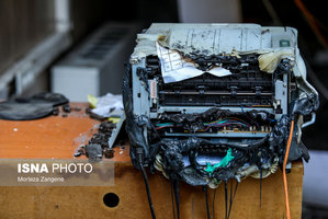 تصاویری از ساختمان شیشه‌ای سازمان صدا و سیما پس از تجاوز وحشیانه رژیم صهیونیستی