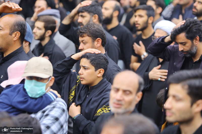 دسته عزاداری شهادت حضرت علی (ع) با حضور آیت‌الله العظمی وحید خراسانی