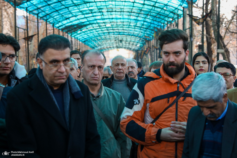 مراسم تشییع پیکر رضا رئیس طوسی استاد دانشکده حقوق و علوم سیاسی دانشگاه تهران