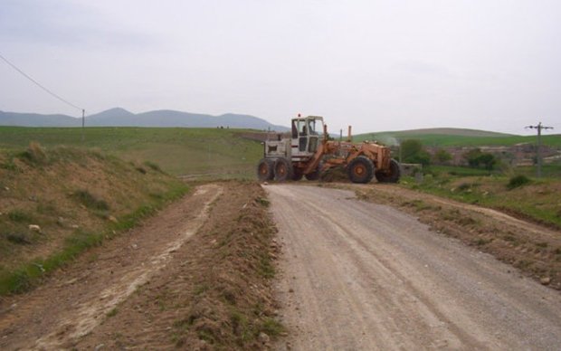 600 کیلومتر راه روستایی بیجار تسطیح شد