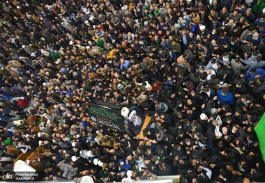 مراسم تشییع باشکوه آیت‌الله‌العظمی صافی‌گلپایگانی در نجف و کربلا + عکس و فیلم