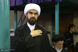 مراسم چهلمین روز در گذشت  آیت الله صانعی در حسینیه جماران  2