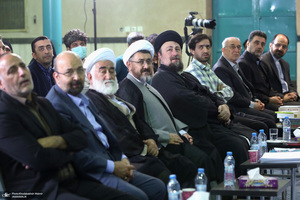 دیدار اعضای جبهه فرهنگی نقلاب اسلامی با سید حسن خمینی