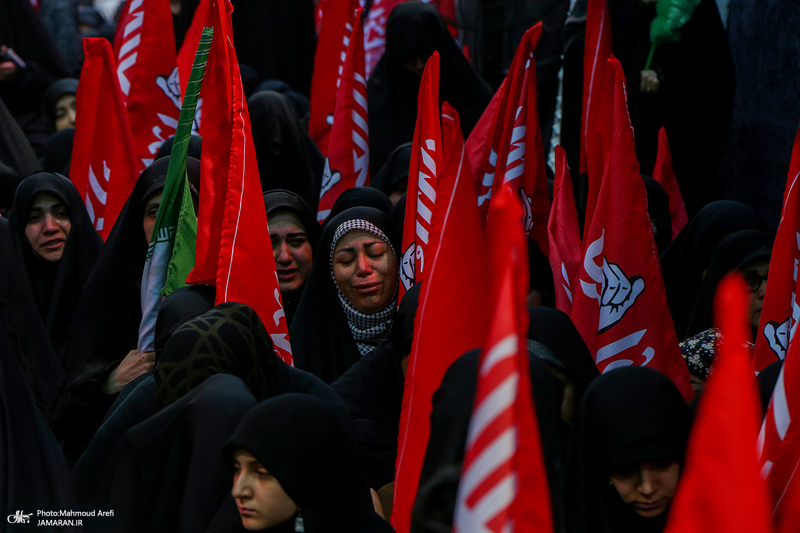 عزاداری ظهر عاشورا در جوار مقتل رهبر شهید انقلاب