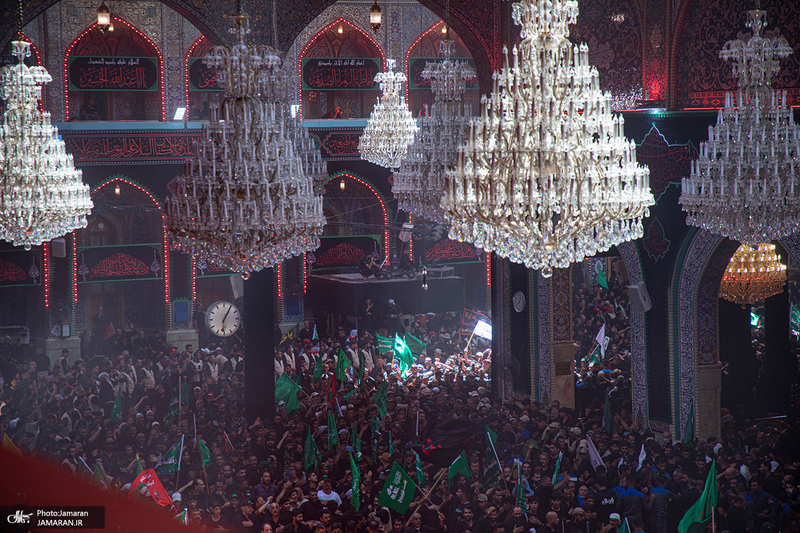 تصاویری از مراسم عزاداری عاشورا و شام غریبان در کربلای معلی
