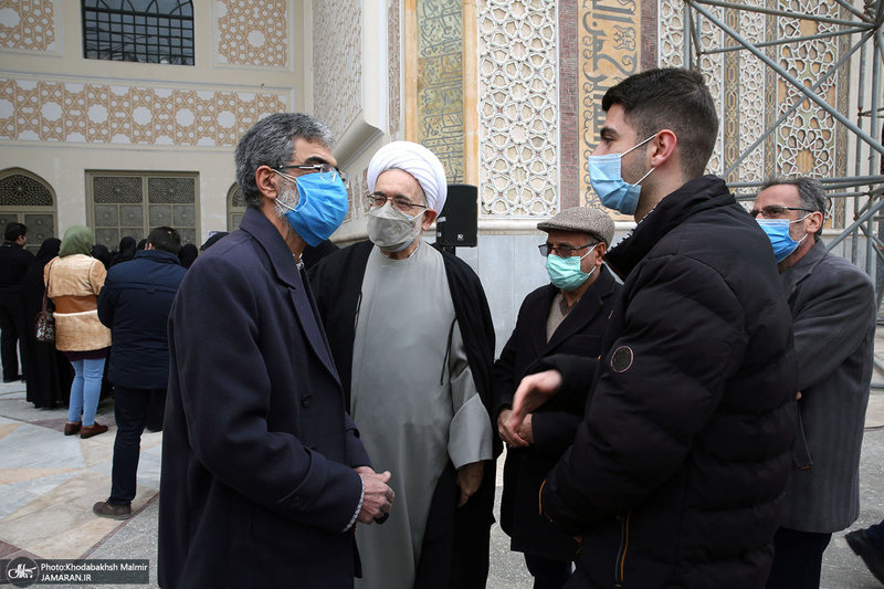 مراسم تشییع و خاکسپاری سید احمد میریان در حرم مطهر امام خمینی