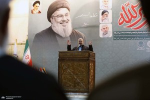 مراسم چهلم شهید سیدحسن نصرالله و سرلشکر نیلفروشان در حرم امام خمینی (س)