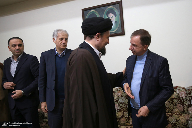 دیدار مدیرعامل و مدیران بانک دی با سید حسن خمینی