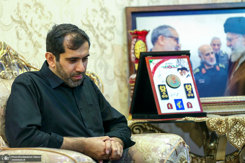 حضور آیت الله سید حسن خمینی در منزل سردار سپهبد شهید علی شادمانی