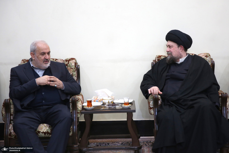 دیدار وزیر و کارکنان وزارت نیرو با سید حسن خمینی