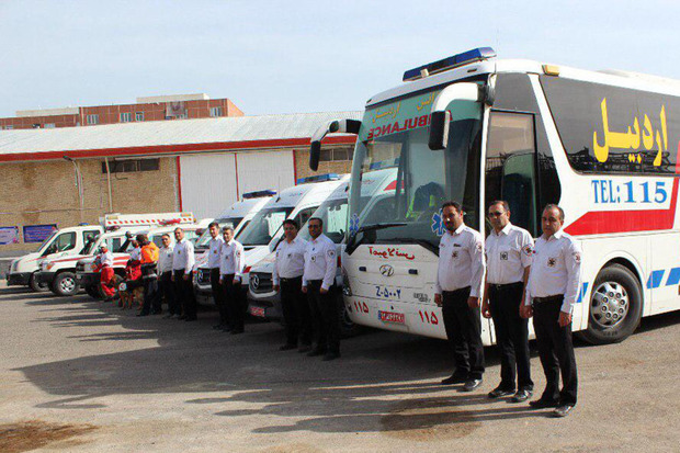 320 نیروی اورژانس استان اردبیل برای طرح سلامت نوروزی سازماندهی شد