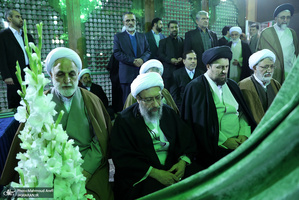 تجدید میثاق رئیس قوه قضائیه و مسئولان عالی قضایی با آرمان‌های امام خمینی(س)