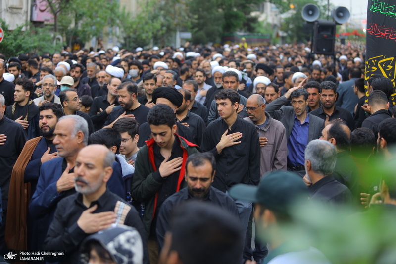 دسته عزاداری شهادت حضرت علی (ع) با حضور آیت‌الله العظمی وحید خراسانی