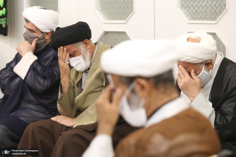 مراسم عزای روز عاشورا در بیت آیت الله العظمی فاضل لنکرانی(ره)