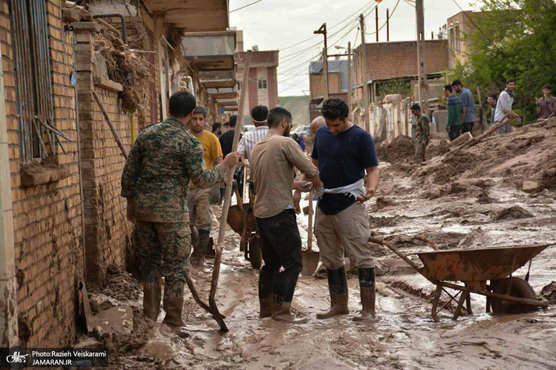 جدیدترین تصاویر از مناطق سیل زده پل‌دختر