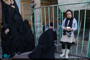 مراسم تشییع پیکر پنج شهید مدافع حرم حضرت زینب (س) در قم