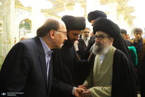 مراسم ترحیم و بزرگداشت آیت الله سید محمدعلی شیرازی در مسجد اعظم قم