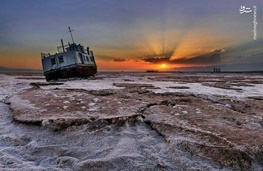 کمترین تراز آبی دریاچه ارومیه در ۵۰ سال گذشته!