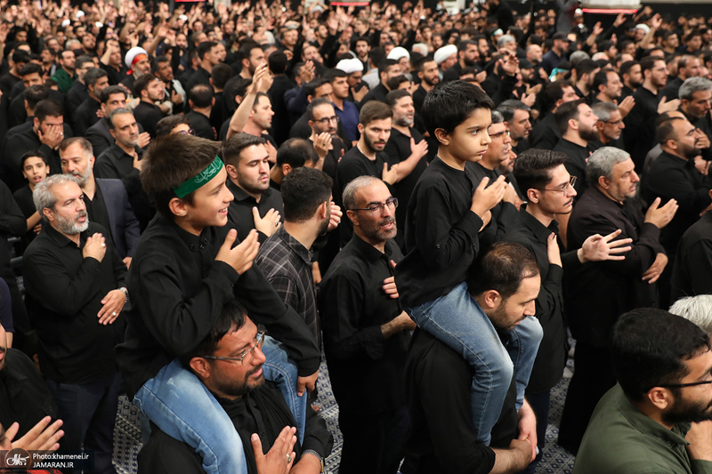 آخرین شب مراسم عزاداری محرم در حسینیه امام خمینی