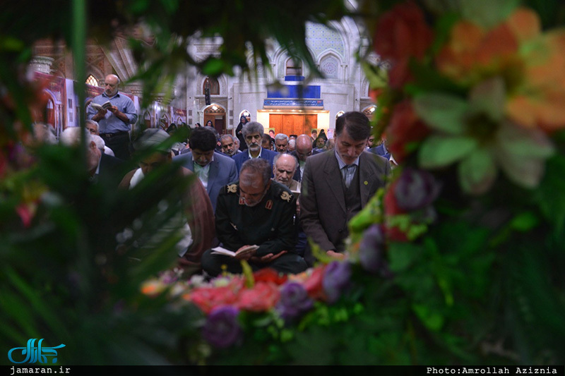 تجدید میثاق جمعی از بازنشستگان فرماندهی حفاظت سپاه با آرمان های حضرت امام(س)