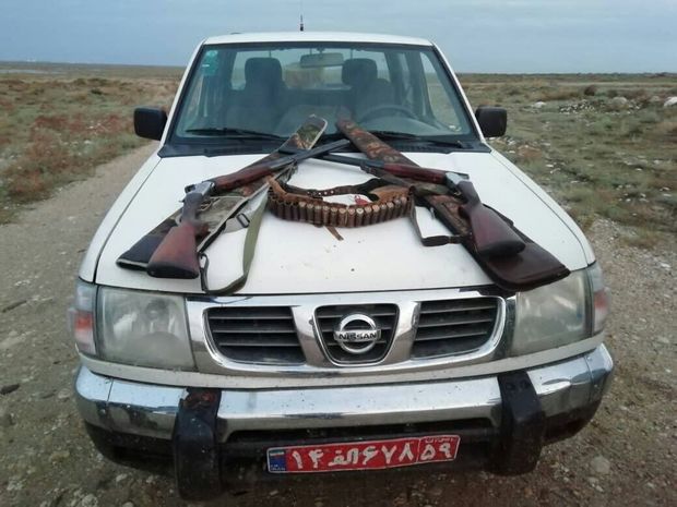 شکارچیان غیرمجاز تالاب صوفیکم گلستان دستگیر شدند