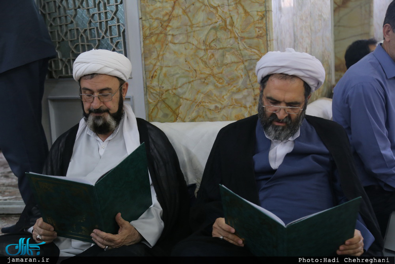  مراسم خاکسپاری پیکر مرحوم حاج سید علی صدر در قم