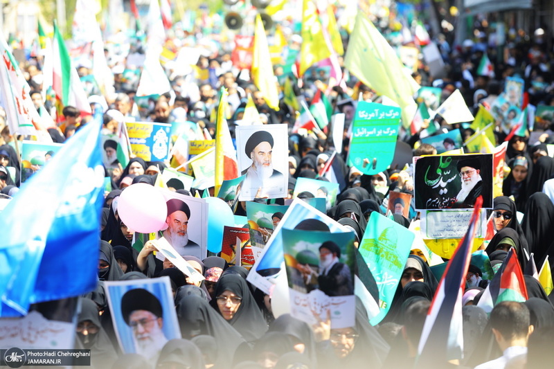راهپیمایی باشکوه روز قدس در قم -1