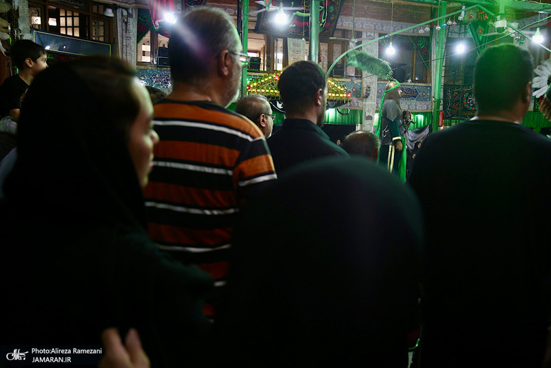 مراسم روز تاسوعاى حسينی در تکیه بزرگ تجریش