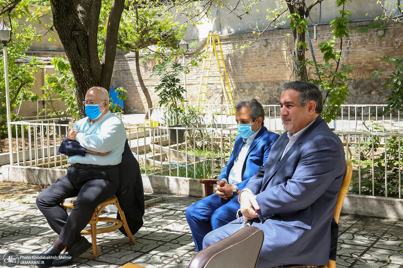 دیدار دبیر کل و اعضای شورای مرکزی حزب اعتماد ملی با سید حسن خمینی