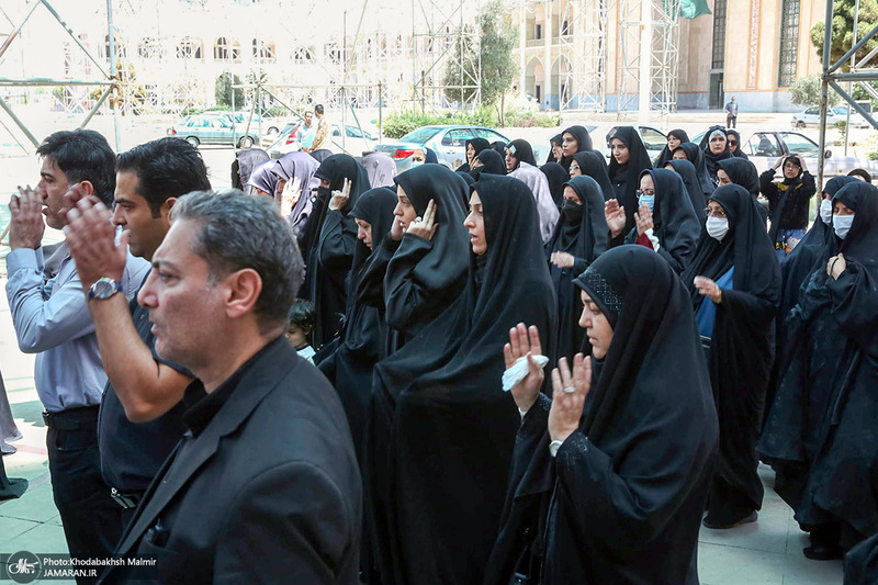 مراسم تشییع و خاکسپاری حجت الاسلام و المسلمین حسین اشرفی اصفهانی در حرم مطهر امام خمینی