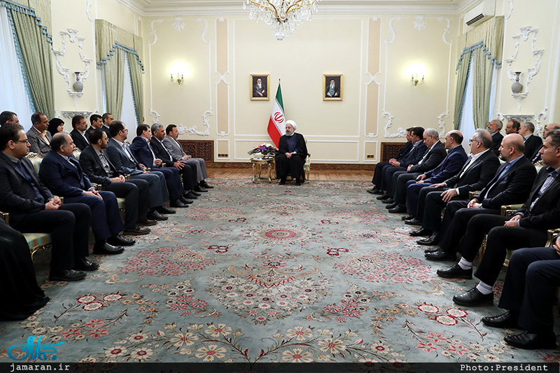دیدار نوروزی حسن روحانی با جمعی از کارگزاران نظام و مدیران دستگاه ها
