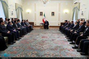 دیدار نوروزی حسن روحانی با جمعی از کارگزاران نظام و مدیران دستگاه ها