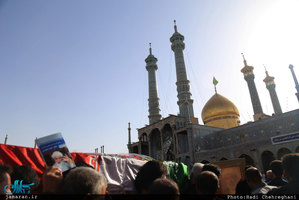 مراسم تشییع حجت الاسلام و المسلمین دکتر احمد احمدی در قم 