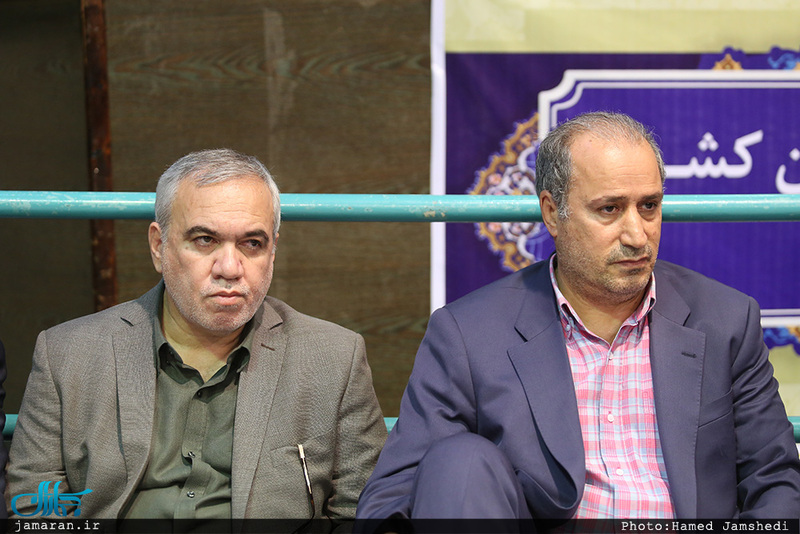 دیدار وزیر ورزش و جوانان و جمعی از ورزشکاران با سید حسن خمینی 