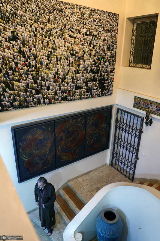 مراسم عزاداری شب تاسوعای حسینی (ع) در منزل صادق خرازی