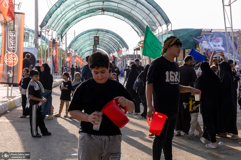 هم قدم با زائران اباعبدالله الحسین (ع)؛ چذابه