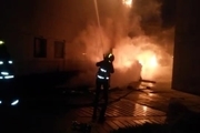 آتش‌سوزی گاراژ ضایعاتی در دزفول