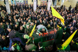 مراسم وداع و تشییع پیکر شهید مدافع حرم حمیدرضا ضیائی