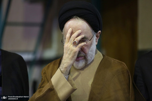 مراسم چهلمین روز در گذشت  آیت الله صانعی در حسینیه جماران  2