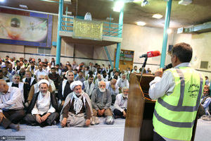 مراسم عزاداری کاروان پیاده زائران امام خمینی (س) استان گیلان در حسینیه جماران