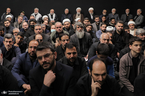 مراسم عزاداری شب شهادت حضرت زهرا (س) در حسینیه امام خمینی(ره)