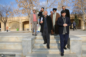 بازدید وزیر اسبق فرهنگ و ارشاد اسلامی از رویدادهای فرهنگی و هنری بر آستان آفتاب