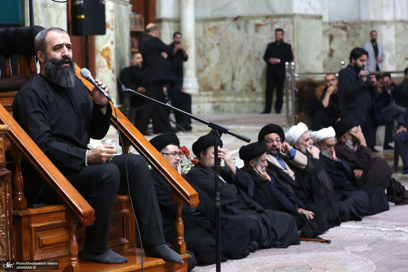 مراسم عزاداری شب شهادت حضرت زهرا(س) در حرم امام خمینی(ره) برگزار شد