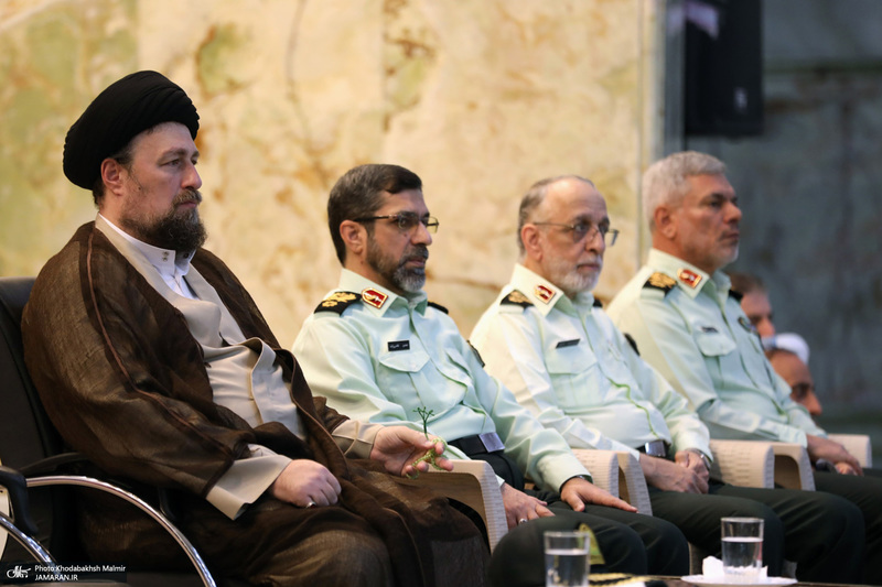 مراسم تجدید میثاق فرماندهان و کادر فراجا با آرمان‌های امام راحل