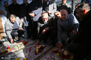 مهمانی لاله ها در قطعه شهدای بهشت زهرا