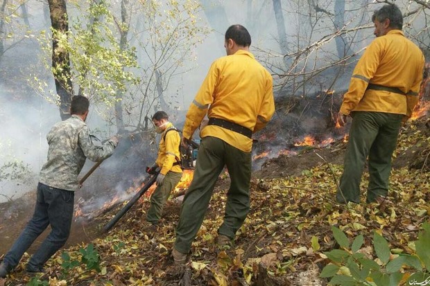 دوره آموزشی اطفای حریق برای محیط بانان قزوینی برگزار شد