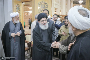 مراسم بزرگداشت آیت‌الله العظمی فیاض در حرم مطهر حضرت معصومه (س)