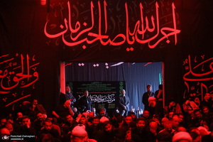 دسته عزاداری شهادت حضرت علی (ع) با حضور آیت‌الله العظمی وحید خراسانی