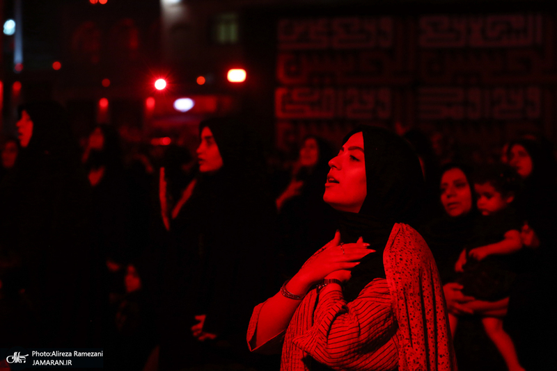 مزاسم شب تاسوعای حسینی (ع) در امام زاده صالح (ع)